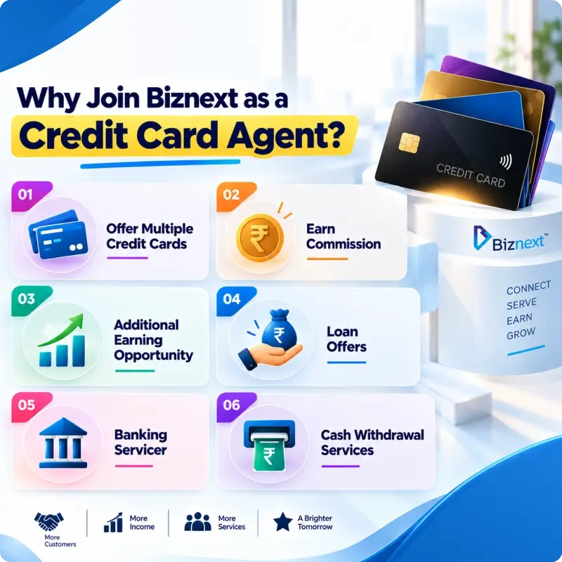 Why Join Biznext as a Credit Card Agent