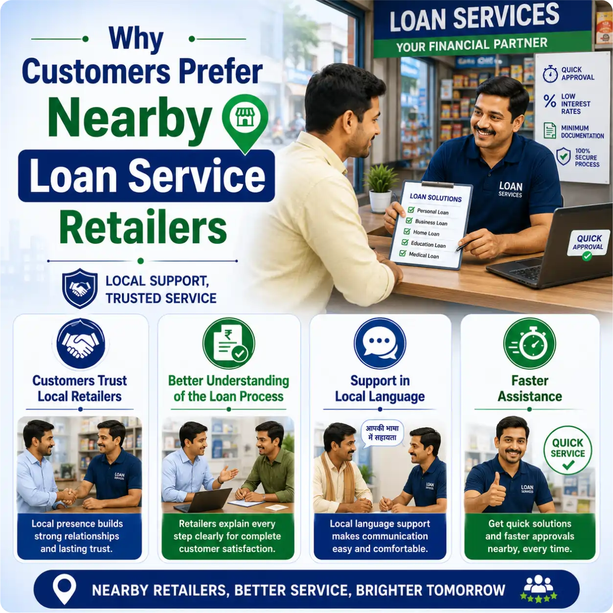 Why Customers Prefer Nearby Loan Service Retailers