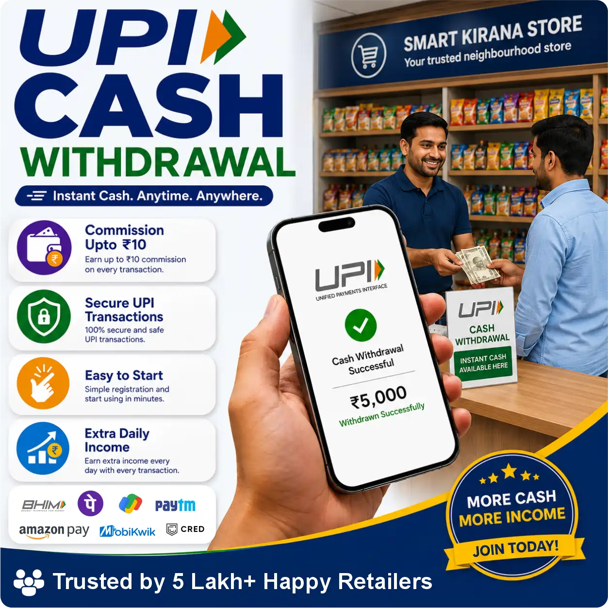 UPI Cash Withdrawal - Banner