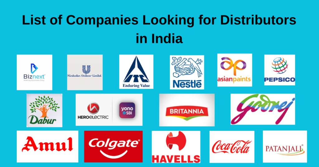 List of Companies Looking for Distributors in India