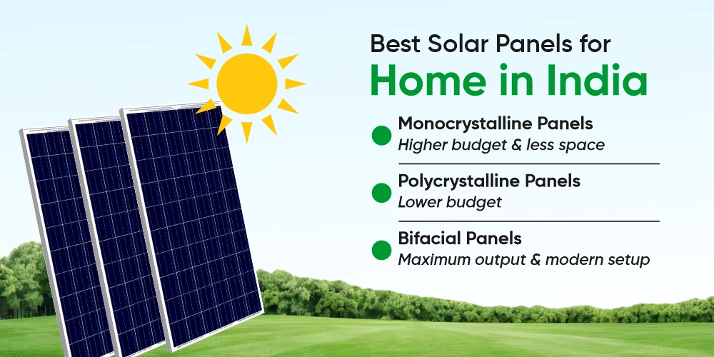 Best Solar Panels for Home in India