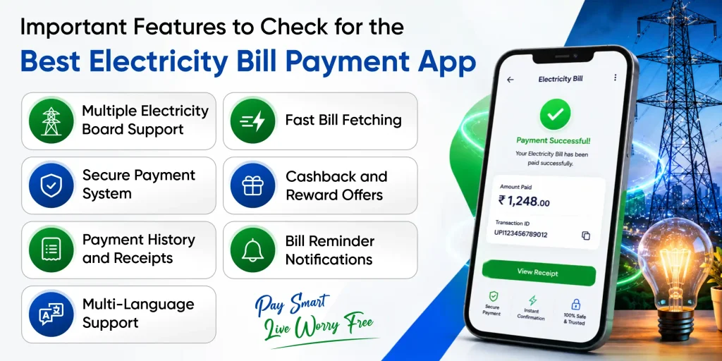 Important Features to Check for the Best Electricity Bill Payment App