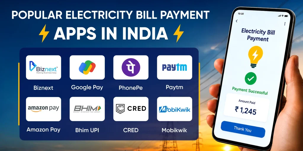Popular Electricity Bill Payment Apps in India