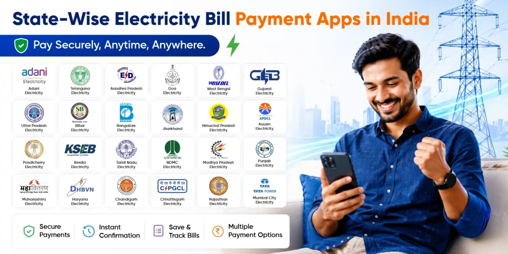 State-Wise Electricity Bill Payment Apps in India