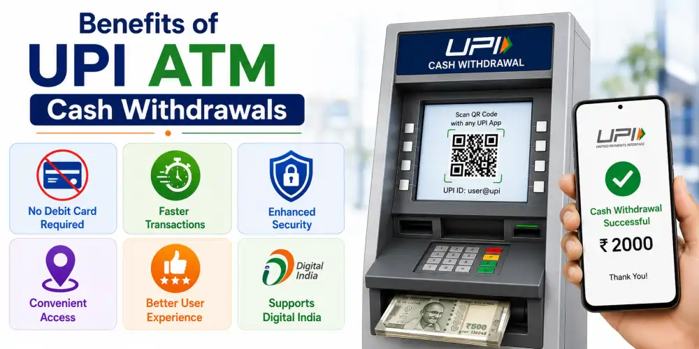 Benefits of UPI ATM Cash Withdrawals