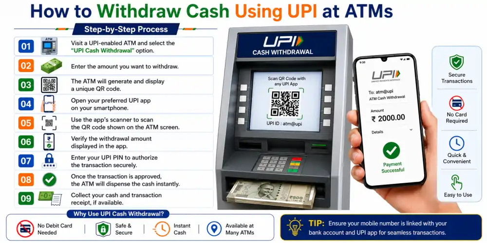 How to Withdraw Cash Using UPI at ATMs