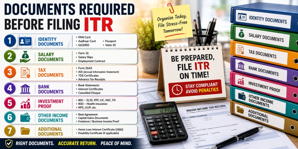 Documents Required Before Filing ITR