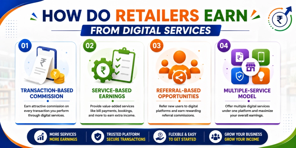 How Do Retailers Earn from Digital Services
