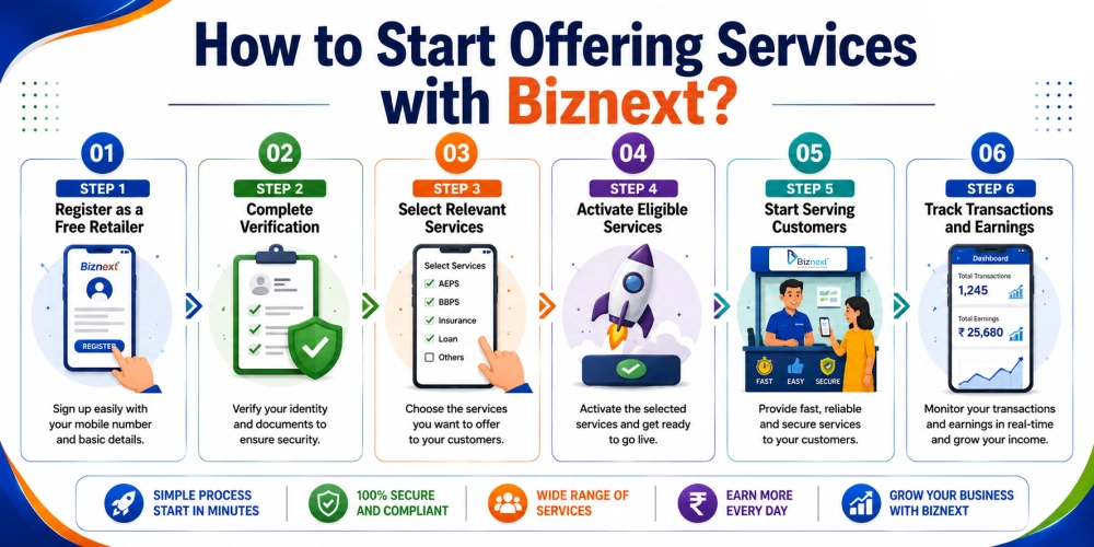 How to Start Offering Services with Biznext