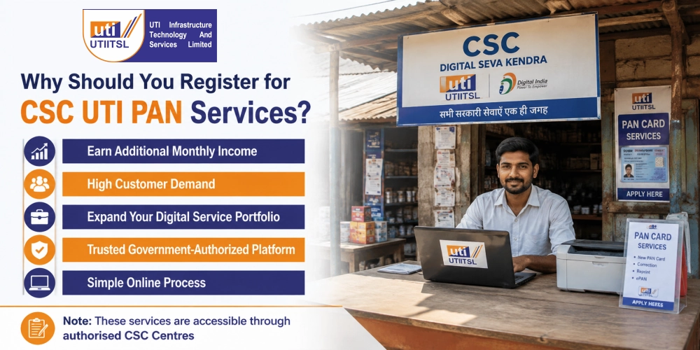 Why Should You Register for CSC UTI PAN Services