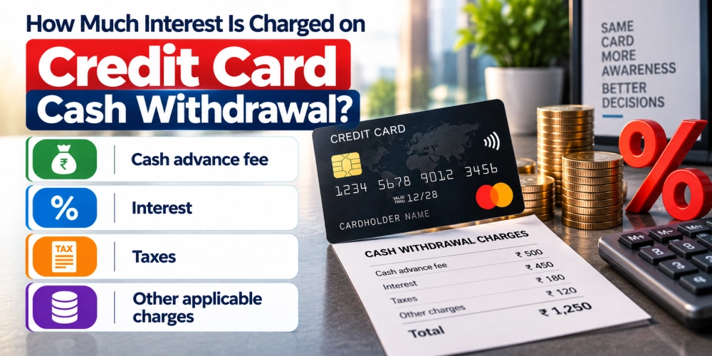 How Much Interest Is Charged on Credit Card Cash Withdrawal
