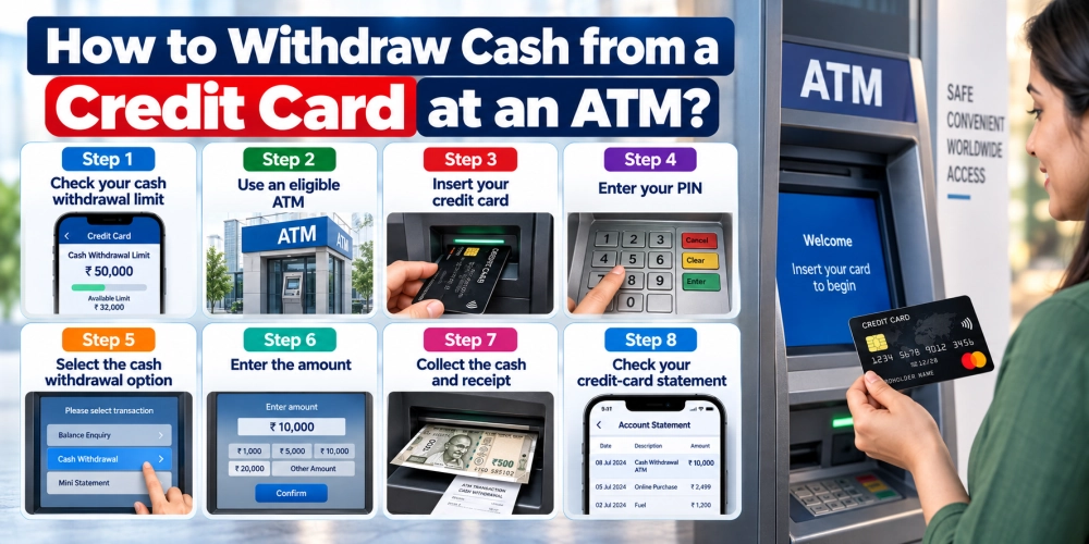 How to Withdraw Cash from a Credit Card at an ATM