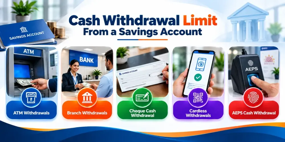 cash withdrawal limit from a savings account