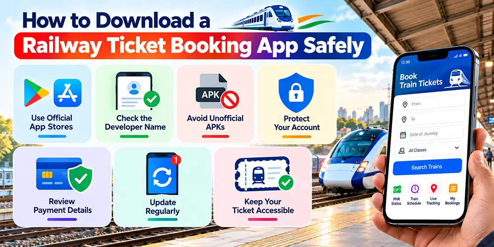 How to Download a Railway Ticket Booking App Safely