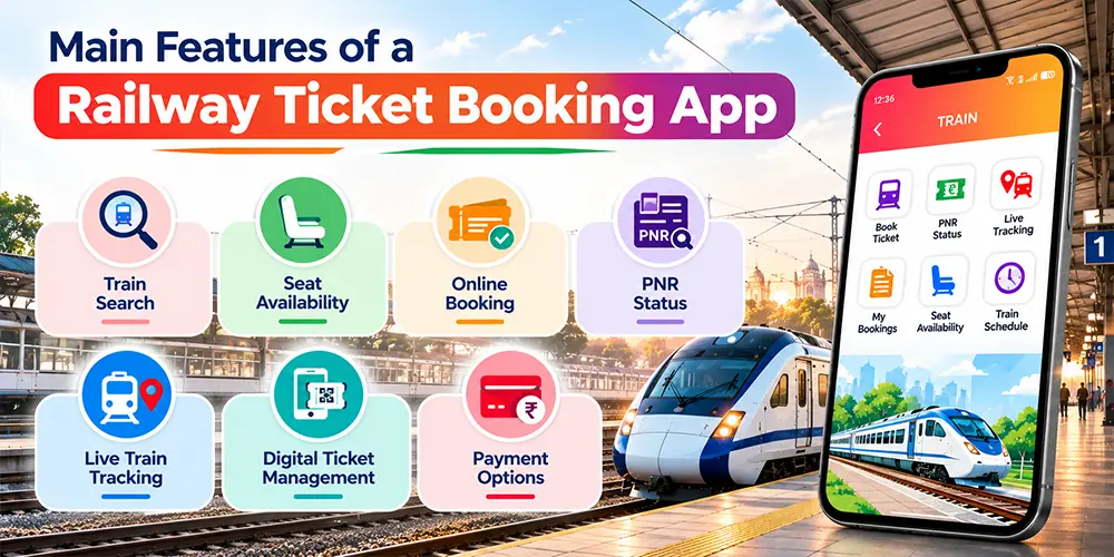 Main Features of a Railway Ticket Booking App